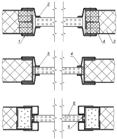 Примеры конструкционного исполнения узлов остекления